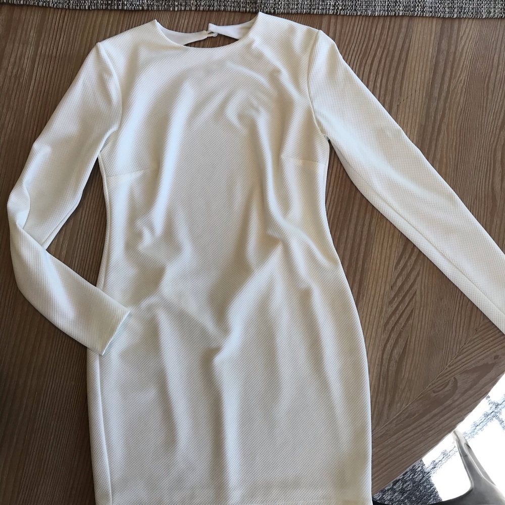 Bec & Bridge white body con mini dress